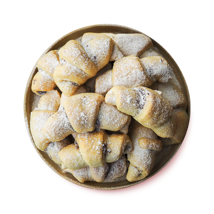 recept06 - Mini makovo-kakaove rohliky - talir